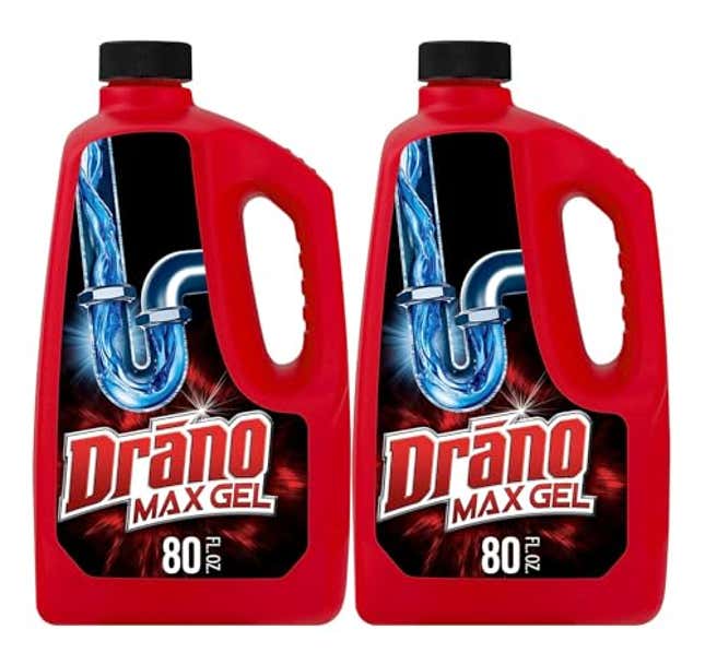 Image for article titled Drano Max Gel Drain Clog Remover and Cleaner for Shower or Sink Drains, Now 15% Off