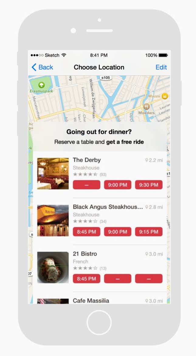 Image for article titled This is what a free, ad-supported Uber would look like