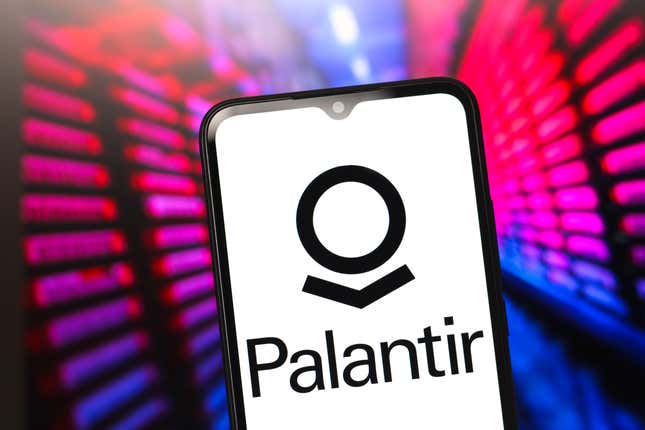 Image for article titled Palantir stock has been on a tear. But a reckoning could come soon