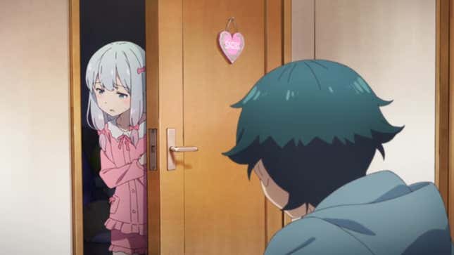 An image of Eromanga Sensei's Sagiri and Masamune.