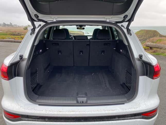 A photo of the rear cargo area in the Q6 Quattro