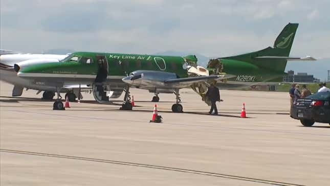 Image for article titled Plane&#39;s Parachute Saves The Day After Two Planes Collide In Mid-Air Near Denver