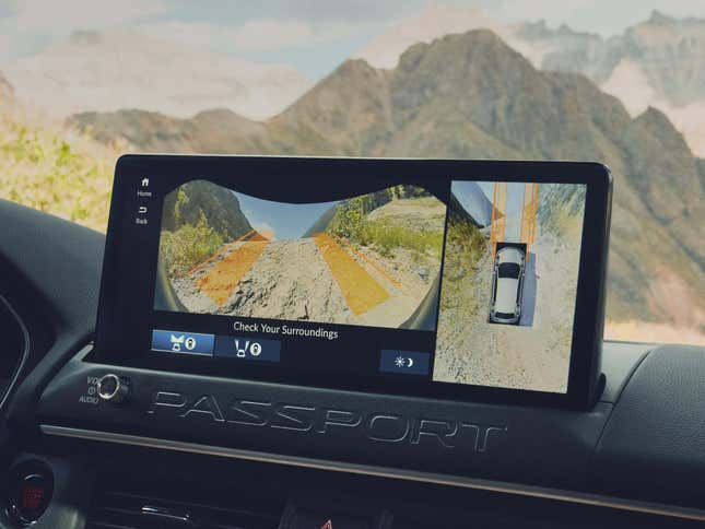 Touchscreen of a 2026 Honda Passport TrailSport