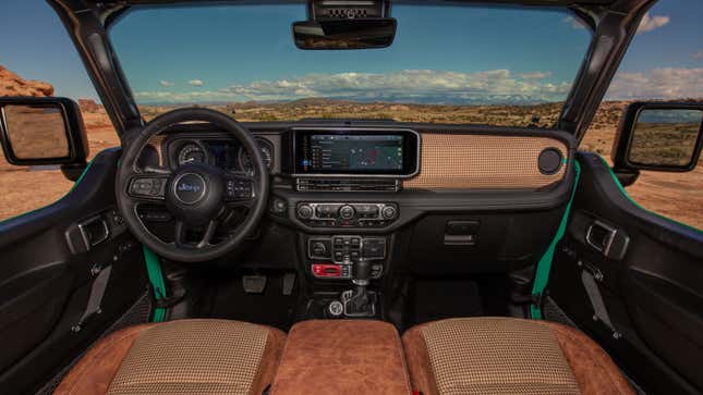 A photo of the interior of the Willys Dispatcher concept. 