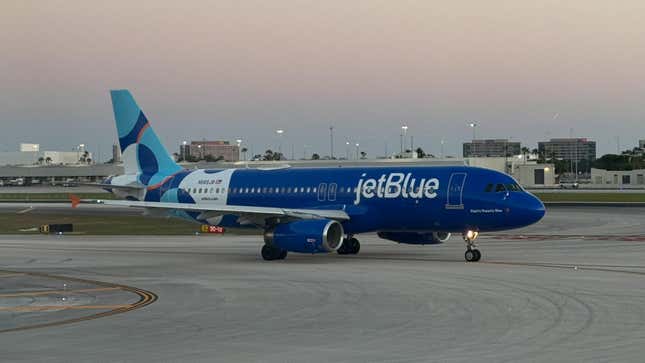 A JetBlue Airways plane