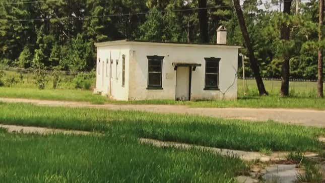 A Dozier School for Boys building known as the ‘white house’ where students were taken to be hit by teachers.