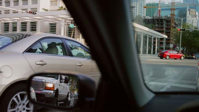 Traffic in a busy US city. 