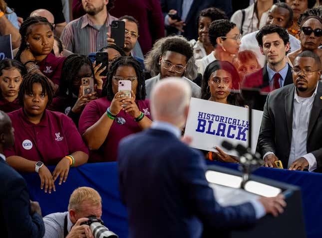 Pres. Joe Biden speaks during a campaign rally at Girard College on May 29, 2024 in Philadelphia.
