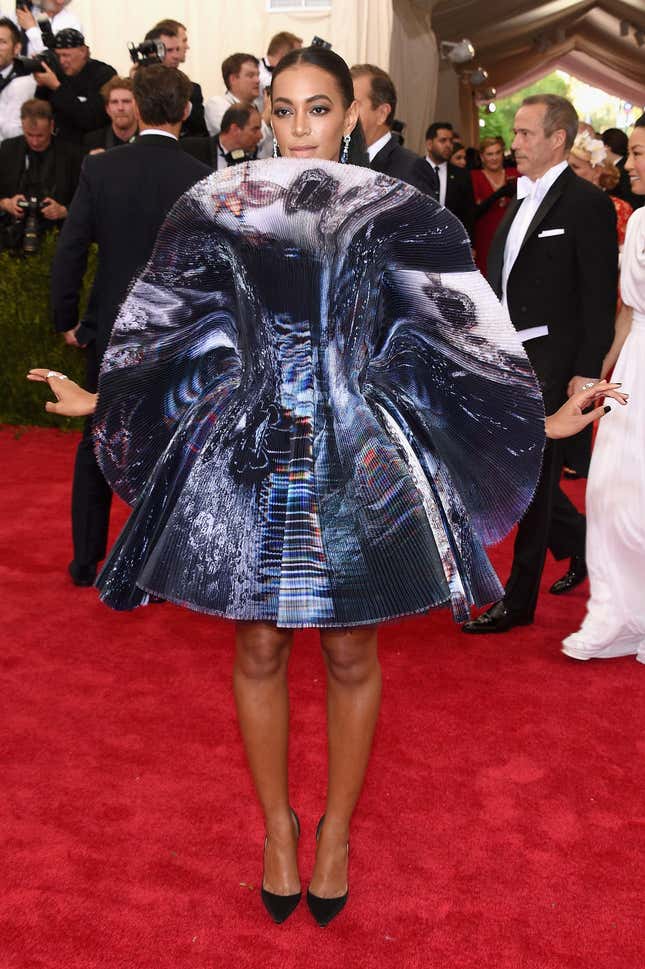 Solange attends the “China: Through The Looking Glass” Costume Institute Benefit Gala at the Metropolitan Museum of Art on May 4, 2015 in New York City.