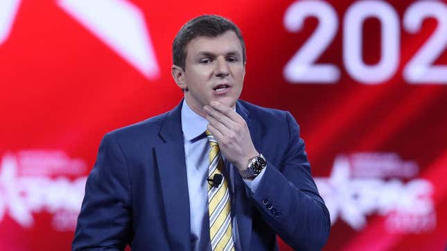 Project Veritas founder James O’Keefe at the Conservative Political Action Conference in Orlando, Florida in 2021.