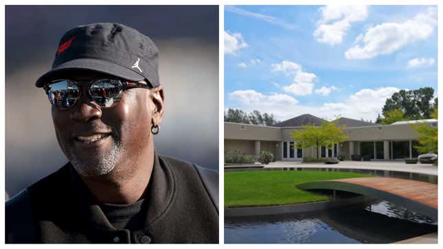 Michael Jordan, left; His Chicago mansion up for sale.