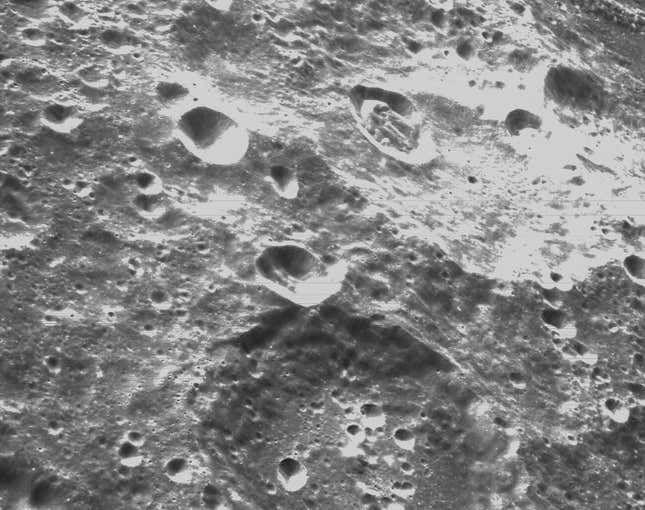 Image for article titled NASA’s Orion Sends Back Haunting New Views of the Moon’s Tortured Surface