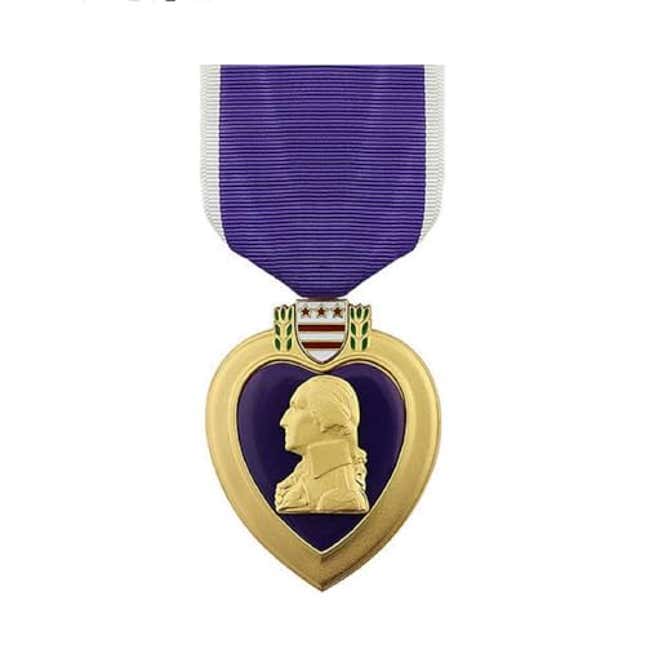 Image for article titled Full Size Purple Heart Medal Military Medal of Honor Purple Purple Heart Emblem, Now 31% Off