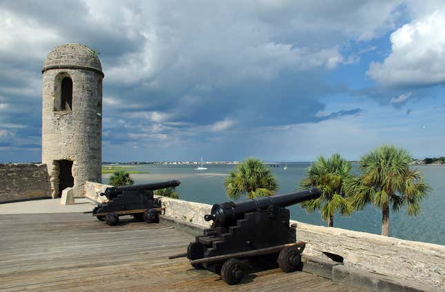 “View from the top of Castillo de San Marcos, St. Augustine, Florida”