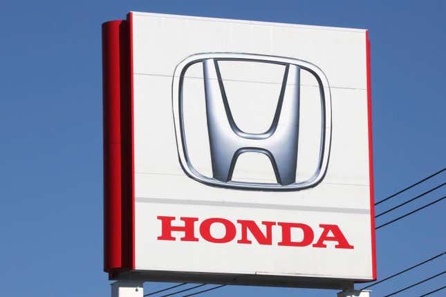 FILE - The logo of Honda Motor Co., is seen in Yokohama, near Tokyo on Dec. 15, 2021. Honda Motor’s American arm is recalling more than 2.5 million vehicles in the U.S. due to a fuel pump defect that can increase risks of engine failure or stalling while driving. (AP Photo/Koji Sasahara, File)