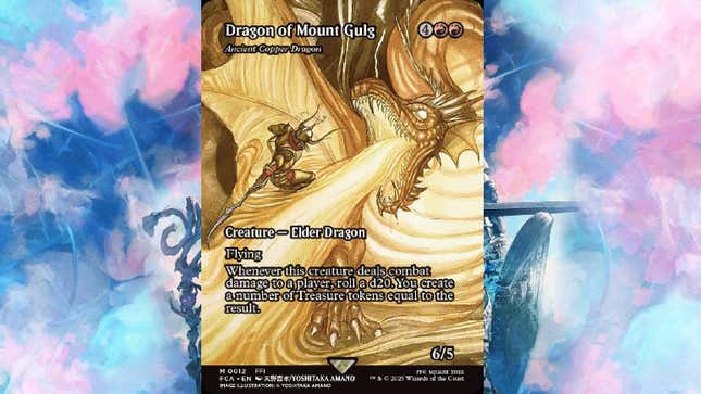 An image shows a Final Fantasy Magic: the Gathering card.