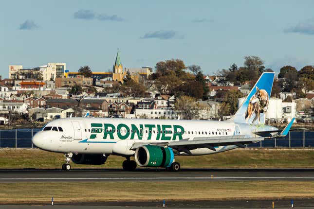 Un avion de Frontier Airlines