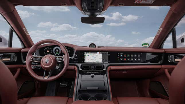 Porsche Panamera Turbo S E-Hybrid red interior