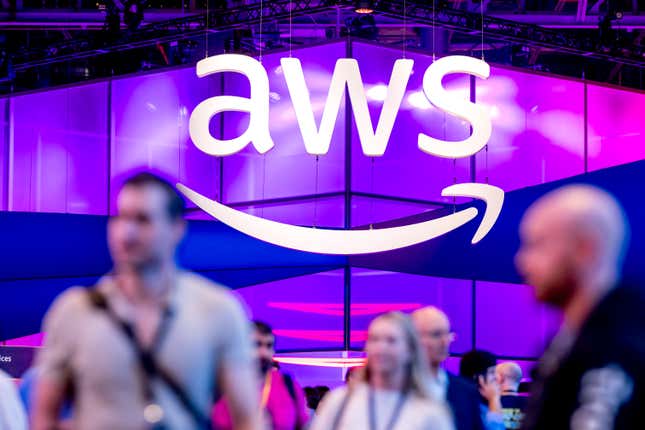 Asistentes a AWS re:Invent 2024 en Las Vegas, Nevada.