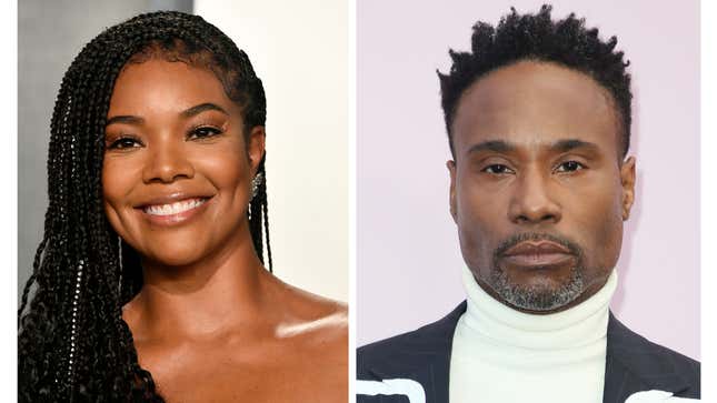 Gabrielle Union (left), Billy Porter (right)