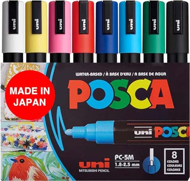 Image for article titled POSCA 8-Color Paint Marker Set, Now 40% Off