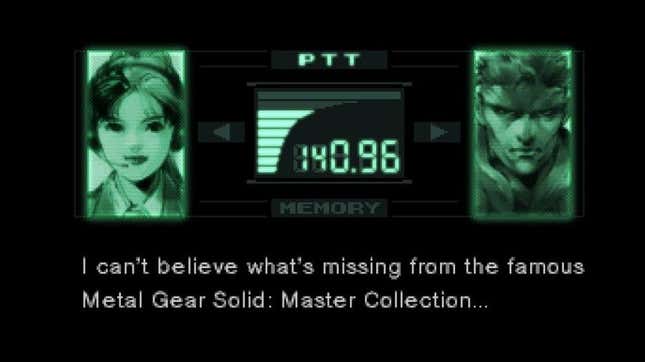 Metal Gear Solid Master Collection Deserves BETTER