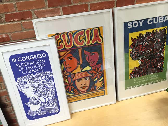 And some cheap reproductions of movie posters at Havana’s Plaza de Armas.
