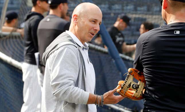 Yankees GM Brian Cashman is pretty agitated