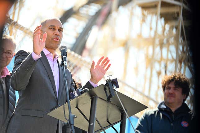 Hakeem Jeffries in Coney Island