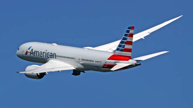 An American Airlines plane