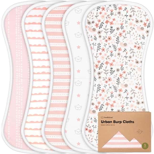 Image for article titled Organic Burp Cloths for Baby Boys and Girls, Now 10% Off