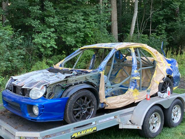 Image for article titled I Watched A Clean Bugeye WRX Die So A Rally Car Could Live