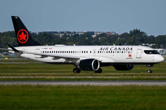 Ein Flugzeug von Air Canada