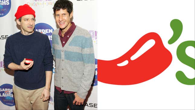 Left: Adam Horovitz and Mike Diamond (Photo: Roger Kisby/Getty Images), Right: CHILI’S (Image: Brinker International)