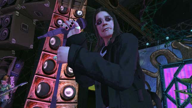 Ozzy Osbourne as he appears in Guitar Hero World Tour.