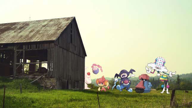 Some Pokemon being taken behind a barn to be shot. To death.