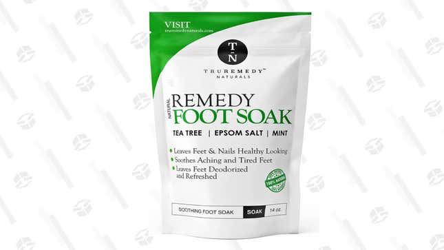 Tea Tree Oil Foot Soak with Epsom Salt &amp; Mint | $10 Amazon Gold Box