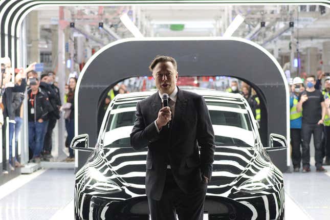 Image for article titled Elon Musk says he'll still lead Tesla in 5 years: 'Unless I die'