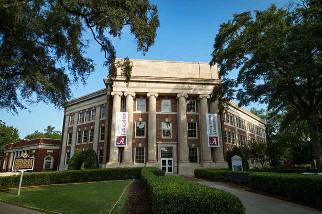 Bibb Graves Hall on the campus of the University of Alabama.