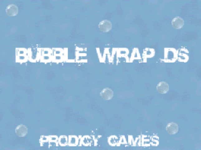 Bubble Wrap Ds Screenshots And Videos - Kotaku