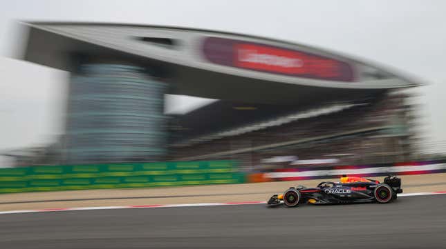 Max Verstappen of the Netherlands driving the (1) Oracle Red Bull Racing RB20 on track during the F1 Grand Prix of China at Shanghai International Circuit on April 21, 2024 in Shanghai, China.