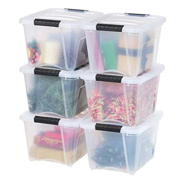 23Qt Plastic Storage Bins Organizer 3 Tier, Stackable Bins for Storage,  Storage Boxes with Lids, Storage Containers Organizer for Bedroom Living  Room