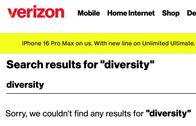 Bild für Artikel mit dem Titel Verizon gab DEI auf. Dann genehmigten die Aufsichtsbehörden den 20-Milliarden-Dollar-Deal mit Frontier.
