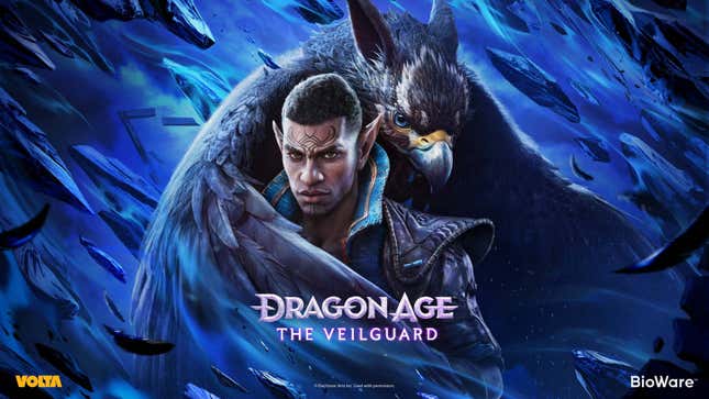 Davrin stands with Assan on his back, who is shielding him with his wing.