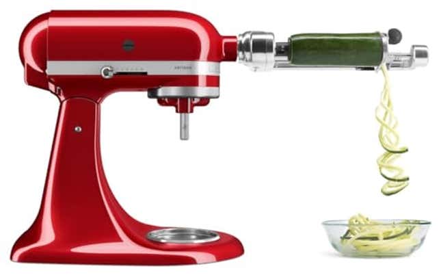 Image for article titled Transform Your Cooking with 46% Off the KitchenAid Spiralizer Attachment