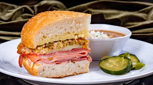 Tiana’s Palace Muffuletta Sandwich