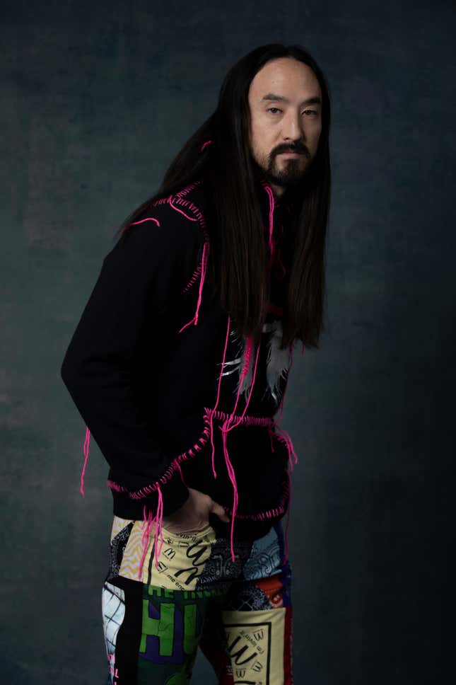 Steve Aoki builds a universe on 'HiROQUEST 2: Double Helix.' He also ...