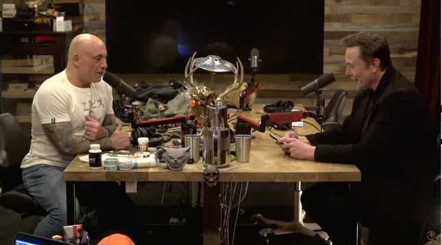 Podcaster Joe Rogan interviewed Tesla and SpaceX CEO Elon Musk, a senior advisor to President Donald Trump, on February 28, 2025.