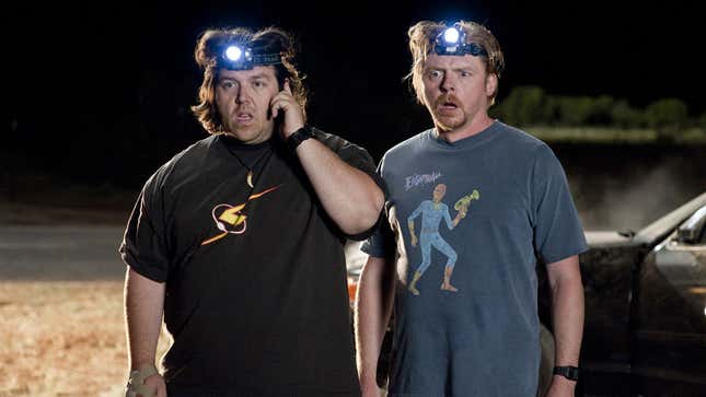 Nick Frost and Simon Pegg in Paul