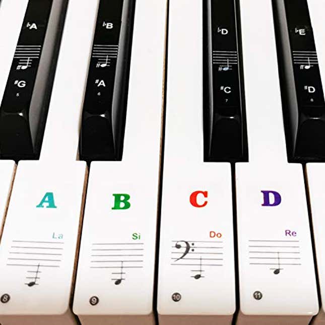 Image for article titled Piano Keyboard Stickers for 88/61/54/49/37 Key, Now 15% Off
